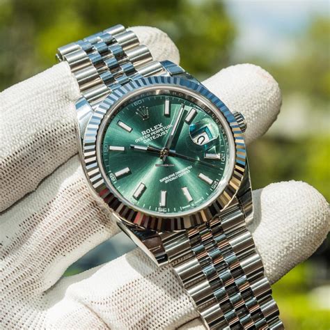 best green dial rolex|Rolex date just mint green.